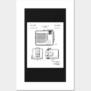 Box Camera Patent - Photographer Photography Fan Art - White Posters and Art